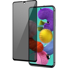 Teknook Galaxy A71 Zore New 5d Privacy Temperli Ekran Koruyucu - Siyah