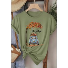 L'eivor Lets Go Baskılı Kadın Beyaz T-Shirt