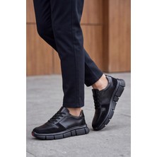 Liarca Monolithduo - Hakiki Deri Kalın Segment Tabanlı Bağcıklı Erkek Sneaker Ayakkabı, Parlatılmış Deri Detaylı Konforlu Daily Casual Klasik Ayakkabı