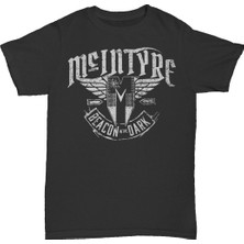 L'eivor Drew Mcintyre Scottish Warrior Baskılı Siyah Erkek Pamuk T-Shirt
