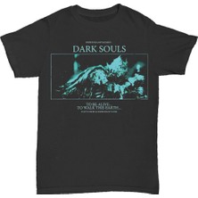 L'eivor Dark Souls - Don' T You Dare Baskılı Pamuk T-Shirt