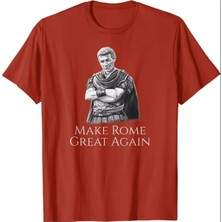 L'eivor Gaius Julius Caesar Make Rome Great Again Baskılı Erkek Pamuk T-Shirt