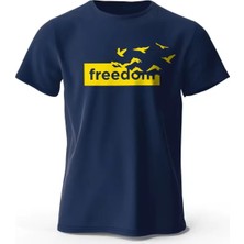 L'eivor Freedom Özel Tasarım Baskılı Erkek Pamuk T-Shirt