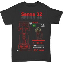 L'eivor Formula 1 Pilot Detay Tasarım Baskılı Unisex T-Shirt