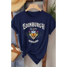 L'eivor Edinburgh Scotland Baskılı Kadın T-Shirt