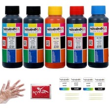 Esranın Dünyası Tanklı Yazıcı Mürekkep Seti, 5 x 100 Gr. Uyumlu Dolum
