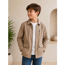 Ugly Duck 08-14 Yaş Erkek Çocuk Camel Renk Cepli Ceket