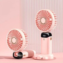 Grand Concept Store Mini Klima 5 Kademeli Şarjlı Taşınabilir Dijital LED Göstergeli El Fanı Vantilatör