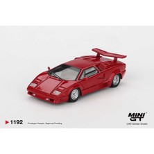 Mını Gt Mini Gt 1:64 Lamborghini Countach 25TH Anniversary Kırmızı Lhd Diecast Model Araba MGT01192