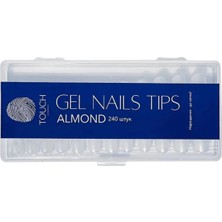 Touch Gel Nails Tips Almond 240'LI Kutusu - Yumuşak Jel Tırnak Ucu | Profesyonel Kalite