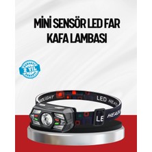 Eco Lounge Sensörlü LED Kafa Lambası Kırmızı Beyaz Işık Ayarlanabilir