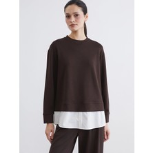 Lc Waikiki Yeni Sezon Bisiklet Yaka Kadın Sweatshirt Tunik