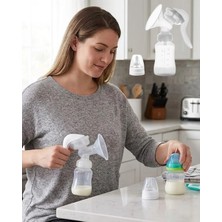 Astraltech Bpa Içermez Manuel Anne Sütü Pompası Biberon Başlıklı Ergonomik