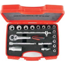 İzeltaş Izeltaş 1110006019 Altı Köşe Lokma Anahtar Takımı 3/8" 19 Parça
