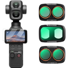K&f Concept Djı Osmo Pocket 4p Cpl + Black Diffusion 1/4 + Nd2-32 Filter Kit