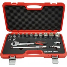 İzeltaş Izeltaş 1113 00 2017 Altı Köşe Lokma Anahtar Takımı 1/2" 17 Parça