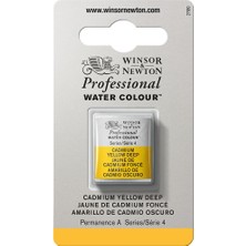 Winsor & Newton : Professional : Yarım Tablet Sulu Boya : Cadmium Yellow Deep