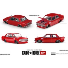 Mını Gt Mini Gt 1:64 Kaido House Datsun 510 Street Nismo V3 Kırmızı KHMG229 Diecast Model Araba