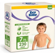 Evy Baby Bebek Bezi 7 Beden 19+ kg Xxlarge 230 Adet Mega Süper Fırsat Pk