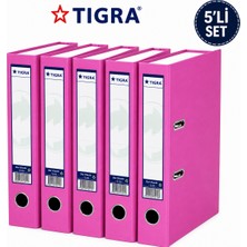 Tigra Klasör Geniş Plastik Klasör 5 Li Set