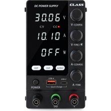 Class CPS-33010 30V 10A 300W Ayarlanabilir Dc Laboratuvar Güç Kaynağı Usb-A & Usb-C Hızlı Şarj Destekli