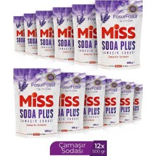 Miss Soda Plus Çamaşır Sodası 500 gr Lavanta (12 Li Set) Toplam 6000 gr