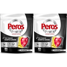Peros Pratik Matik Çamaşır Deterjanı Kapsülü - Tableti 100 Adet Siyahlar (Avantaj Pk)