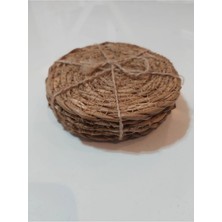 Grand Concept Store 6'lı Balsa Hasır Bardak Kupa Fincan Altı Veya Çay Tabağı Altlığı