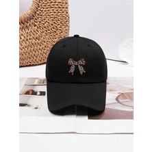 L'eivor Leopar Kurdele Baskılı Çıt Çıtlı Şapka