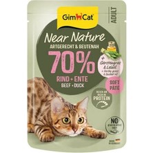 Bezos Near Nature Ezme Sığır Etli ve Ördekli Pouch Yetişkin Kedi Konservesi 85 gr