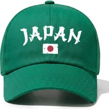 L'eivor Japan Baskılı Siyah Çıt Çıtlı Şapka