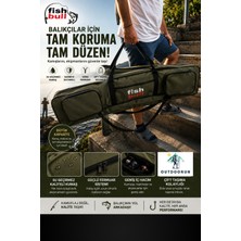 Outdoorun Fish Bull 4 Bölmeli 120cm Profesyonel Haki Olta Kamış Taşıma Çantası