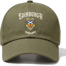 L'eivor Edinburgh Scotland Baskılı Pamuk Şapka