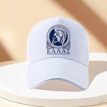 L'eivor Antik Yunanistan Baskılı Çıt Çıtlı Şapka