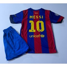 Candy Cup B.a.r.c.e.l.o.n.a 2015 Şampiyonlar Ligi Finali Lionel Messi Nostalji Çocuk Forması (Bordo)