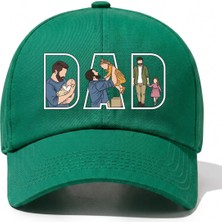 L'eivor Dad- Baba & Kız Çok Özel Tasarım Baskılı Pamuk Şapka