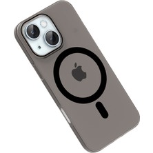 Bezos iPhone 15 Pc Blank Magsafe Kapak - Siyah