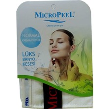 Bezos Ipek Karma Cilt Için Banyo Kesesi Beyaz 16X25