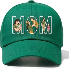 L'eivor Mom - Anne & Kız Çok Özel Tasarım Baskılı Pamuk Şapka