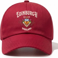 L'eivor Edinburgh Scotland Baskılı Pamuk Şapka