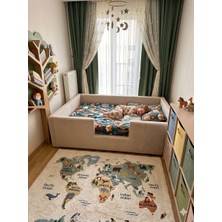 Puf Bebe Montessori Serisi_çocuk ve Bebek Yatağı 120X190 Ölçüde(Iç Yatak Dahildir)