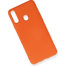 Bezos Galaxy A20S Kılıf Nano Içi Kadife Silikon - Turuncu