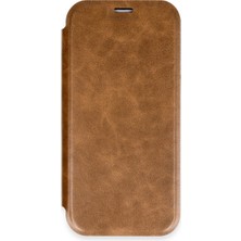 Vexor iPhone 16 Pro Max Kılıf Flip Cover - Taba