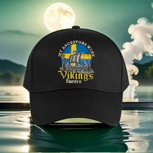 L'eivor Vikings Sweden Baskılı Çıt Çıtlı Şapka