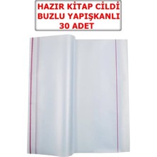 TAN EXPRESS Hazır Yapışkanlı Kitap Kabı Buzlu Şeffaf 30'lu (46X28.5 Cm)