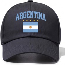 L'eivor Argentina Baskılı Pamuk Şapka