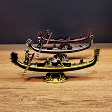 Uslucan Alışveriş Metal Dekoratif Venedik Kayık 1 Adet