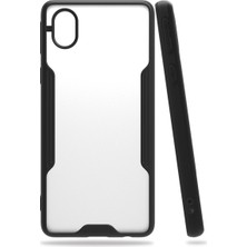 Bezos Galaxy A01 Core Kılıf Platin Silikon - Siyah