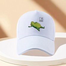 L'eivor I' M Done Baskılı Çıt Çıtlı Şapka