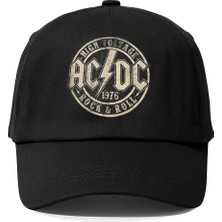 L'eivor Ac&dc Baskılı Çıt Çıtlı Şapka
